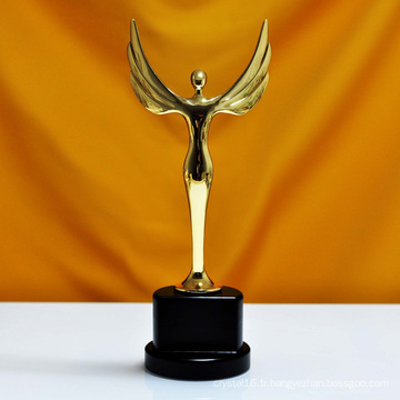 Oscar Sports Événement Crystal Trophies Awards Personnalisé Logo Mots Champions Cup Trophée